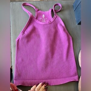 NWOT Free People Movement Happiness ribbed Long Crop M/L